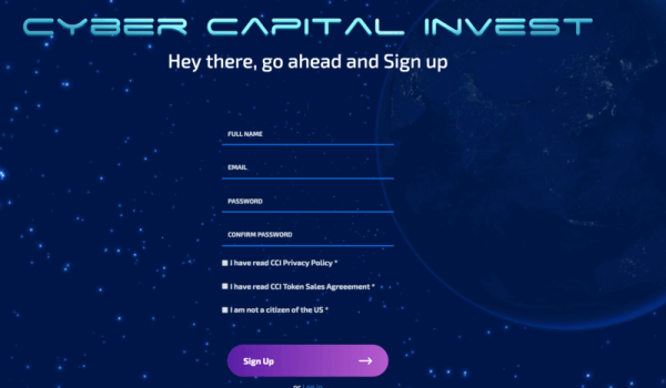 cyber capital invest sign-up