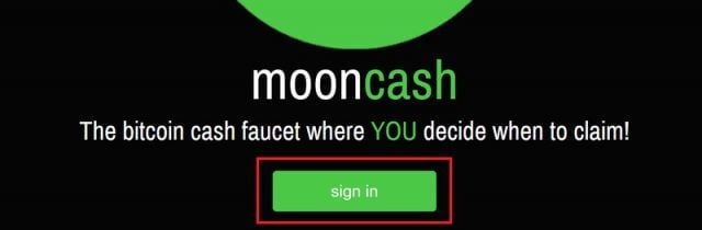 moon cash sign in
