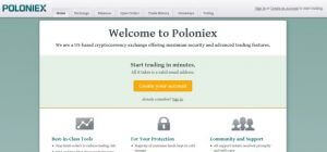 pagina inicial da poloniex bem vindo