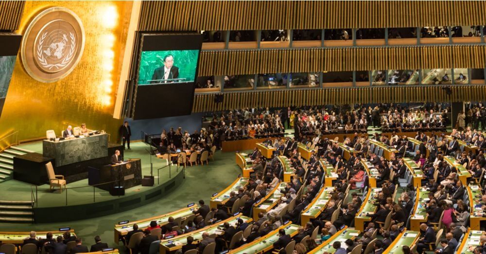 Imagem da assembleia da ONU em Nova York