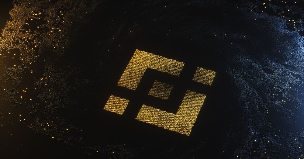 Uma imagem do logotipo Binance