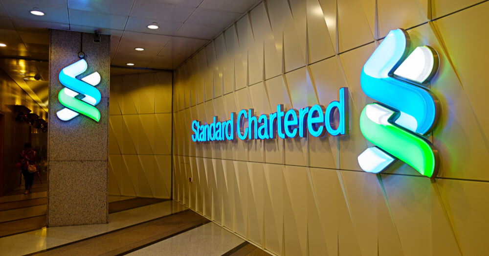 Salão do banco Standard Chartered