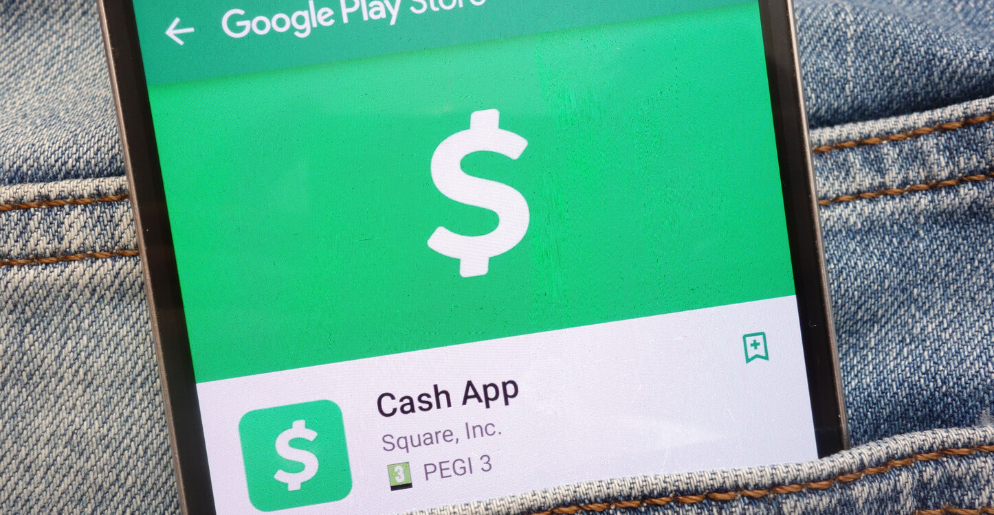 O aplicativo Cash App da Square no Google Play Store