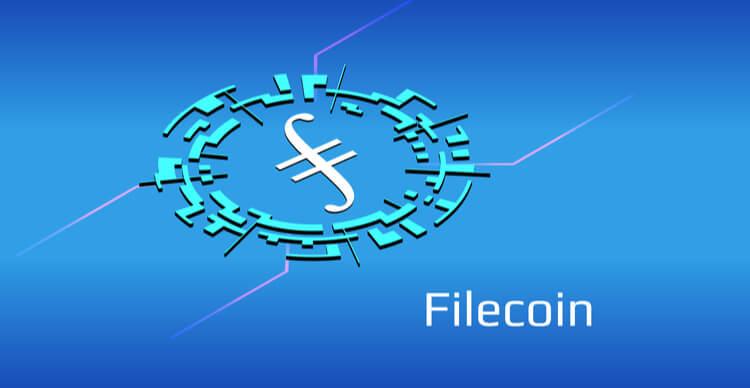 Uma imagem mostrando o símbolo da criptomoeda Filecoin