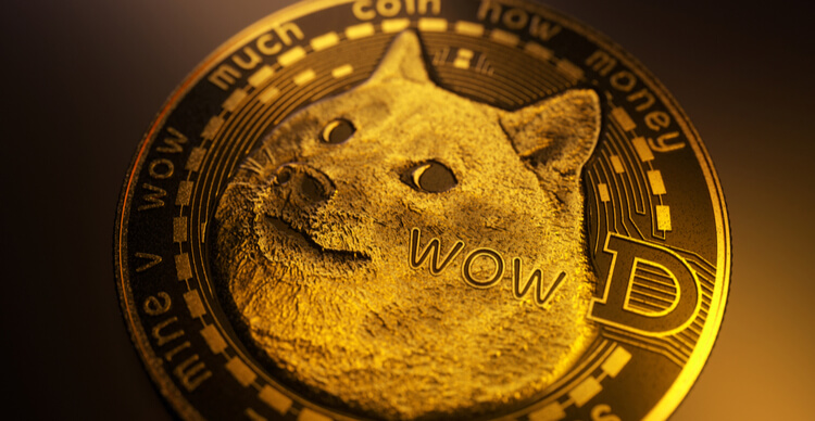 Imagem do Dogecoin com o cachorro shiba inu