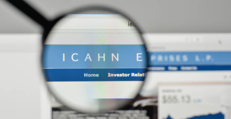 Uma imagem do site da Icahn Enterprise